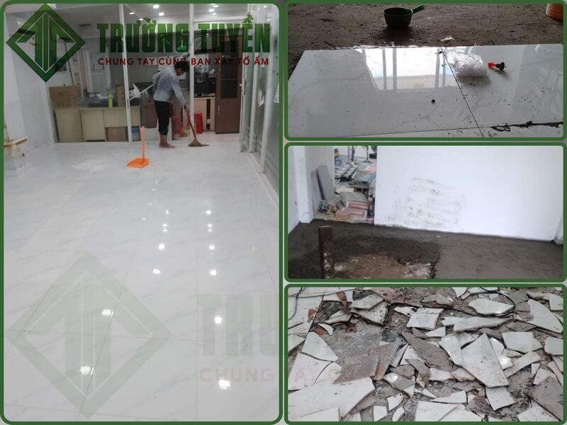 đục Gạch Nâng Nền Nhà Chị Hà Quận 6