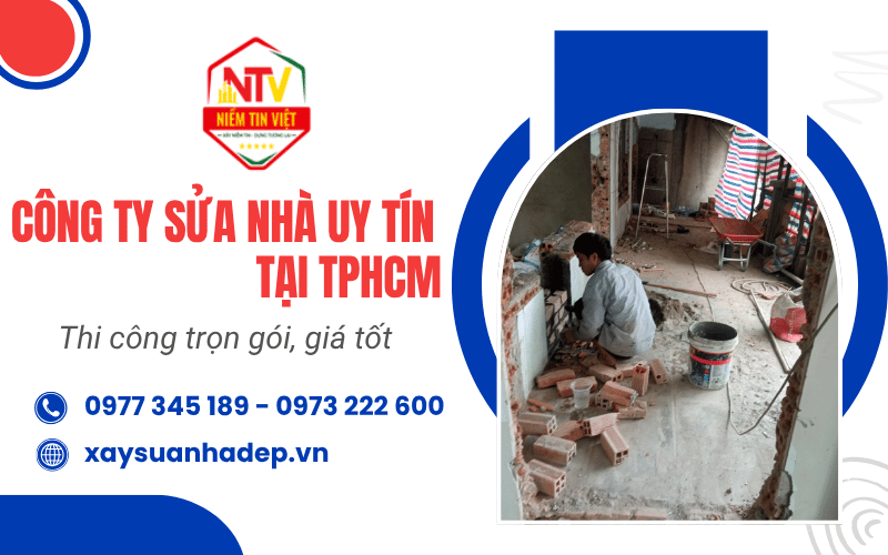 công ty sửa chữa nhà uy tín tại TPHCM