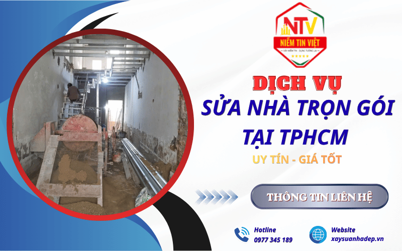 Mách bạn đơn vị sửa nhà trọn gói tại TPHCM