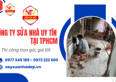 Công ty sửa nhà uy tín tại TPHCM thi công trọn gói, giá tốt